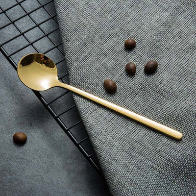 Gold stainless steel spoon