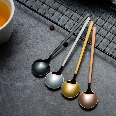 Gold stainless steel spoon